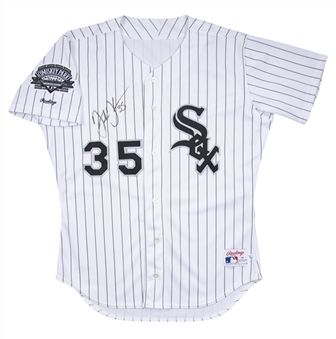 1991 Frank Thomas Game Issued and Signed Chicago White Sox Home Jersey (Beckett) 